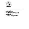 ZANUSSI ZRi51L Owners Manual ZANUSSI ZRi51L Owners Manual