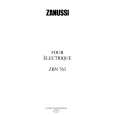 ZANUSSI ZBN763 Owners Manual ZANUSSI ZBN763 Owners Manual