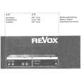 REVOX A78 Owners Manual REVOX A78 Owners Manual