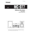TEAC MC-D77 Owners Manual TEAC MC-D77 Owners Manual