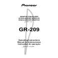 PIONEER GR-209/SDXCN Owners Manual PIONEER GR-209/SDXCN Owners Manual