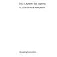 AEG LAV600-WGB Owners Manual AEG LAV600-WGB Owners Manual
