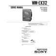 SONY WM-EX312 Service Manual SONY WM-EX312 Service Manual