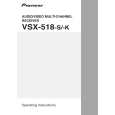 PIONEER VSX-518-K/SFLXJ Owners Manual PIONEER VSX-518-K/SFLXJ Owners Manual