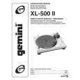 GEMINI XL-500II Owners Manual GEMINI XL-500II Owners Manual