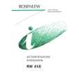ROSENLEW RW45E Owners Manual ROSENLEW RW45E Owners Manual