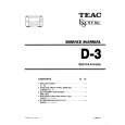 TEAC D3 Service Manual TEAC D3 Service Manual
