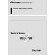 PIONEER DEQ-P90/EW Owners Manual PIONEER DEQ-P90/EW Owners Manual