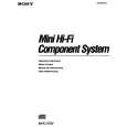 SONY MHC-3750 Owners Manual SONY MHC-3750 Owners Manual