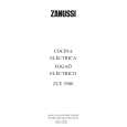 ZANUSSI ZCE5500W Owners Manual ZANUSSI ZCE5500W Owners Manual