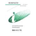 ROSENLEW RW612TE Owners Manual ROSENLEW RW612TE Owners Manual