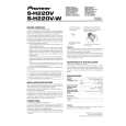 PIONEER S-H220V Owners Manual PIONEER S-H220V Owners Manual