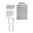 ONKYO SKW-310 Owners Manual ONKYO SKW-310 Owners Manual