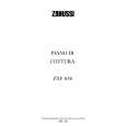 ZANUSSI ZXF636C Owners Manual ZANUSSI ZXF636C Owners Manual