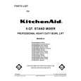 WHIRLPOOL KG25H0XBK5 Parts Catalog WHIRLPOOL KG25H0XBK5 Parts Catalog