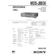 SONY MDSJB930 Service Manual SONY MDSJB930 Service Manual