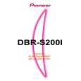 PIONEER DBR-S200I/NYXK/IT Owners Manual PIONEER DBR-S200I/NYXK/IT Owners Manual