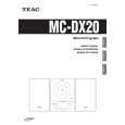 TEAC MC-DX20 Owners Manual TEAC MC-DX20 Owners Manual