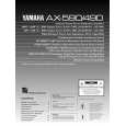YAMAHA AX-590 Owners Manual YAMAHA AX-590 Owners Manual