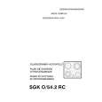 THERMA SGK O/54.2 RC Owners Manual THERMA SGK O/54.2 RC Owners Manual
