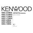 KENWOOD KRC-279RA Owners Manual KENWOOD KRC-279RA Owners Manual