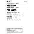 SONY XR-5600 Owners Manual SONY XR-5600 Owners Manual