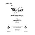 WHIRLPOOL 4LA6300XXF0 Parts Catalog WHIRLPOOL 4LA6300XXF0 Parts Catalog