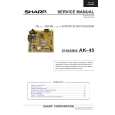 SHARP AK-45 CHASSIS Service Manual SHARP AK-45 CHASSIS Service Manual