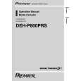 PIONEER DEH-P800PRS/XN/UC Owners Manual PIONEER DEH-P800PRS/XN/UC Owners Manual