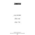 ZANUSSI ZGG782CX Owners Manual ZANUSSI ZGG782CX Owners Manual