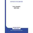 ARTHUR MARTIN ELECTROLUX ASF2640 Owners Manual ARTHUR MARTIN ELECTROLUX ASF2640 Owners Manual