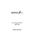 MOFFAT WF40W Owners Manual MOFFAT WF40W Owners Manual