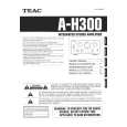 TEAC A-H300 Owners Manual TEAC A-H300 Owners Manual