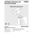 WHIRLPOOL KSBN220PSS0 Installation Manual WHIRLPOOL KSBN220PSS0 Installation Manual