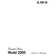 KAWAI 2000 Owners Manual KAWAI 2000 Owners Manual