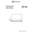 ELECTROLUX EFP536/CH Owners Manual ELECTROLUX EFP536/CH Owners Manual