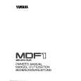 YAMAHA MDF1 Owners Manual YAMAHA MDF1 Owners Manual