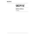 SONY VID-P110 Service Manual SONY VID-P110 Service Manual