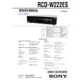 SONY RCDW222ES Service Manual SONY RCDW222ES Service Manual