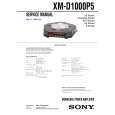SONY XMD1000P5 Service Manual SONY XMD1000P5 Service Manual