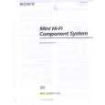 SONY FH-G50 Owners Manual SONY FH-G50 Owners Manual