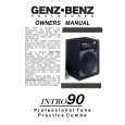 GENZBENZ INTRO90 Owners Manual GENZBENZ INTRO90 Owners Manual