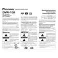 PIONEER DVR108BKSW Owners Manual PIONEER DVR108BKSW Owners Manual
