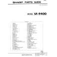 SHARP SF-9400 Parts Catalog SHARP SF-9400 Parts Catalog