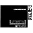 PIONEER KPX-440/EW Owners Manual PIONEER KPX-440/EW Owners Manual
