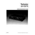 TECHNICS SH-GE70 Owners Manual TECHNICS SH-GE70 Owners Manual