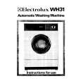 ELECTROLUX WH31 Owners Manual ELECTROLUX WH31 Owners Manual