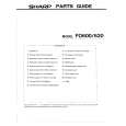 SHARP FO600 Parts Catalog SHARP FO600 Parts Catalog