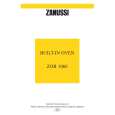ZANUSSI ZOB1060X Owners Manual ZANUSSI ZOB1060X Owners Manual