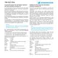 SENNHEISER FREQUENZBLATT EWG2 786-822 MHZ / US Owners Manual SENNHEISER FREQUENZBLATT EWG2 786-822 MHZ / US Owners Manual